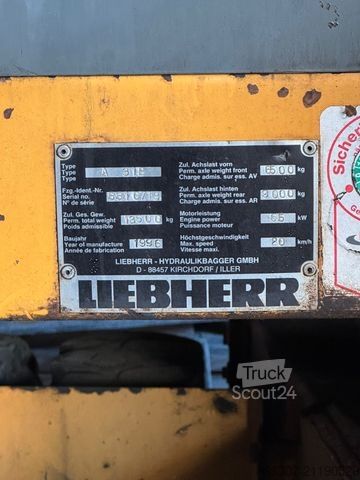 Escavatore gommato LIEBHERR A 312 / Mobilbagger / New Motor