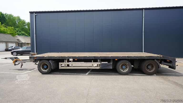 Plattformanhänger GS Meppel Flatbed trailer twist locks
