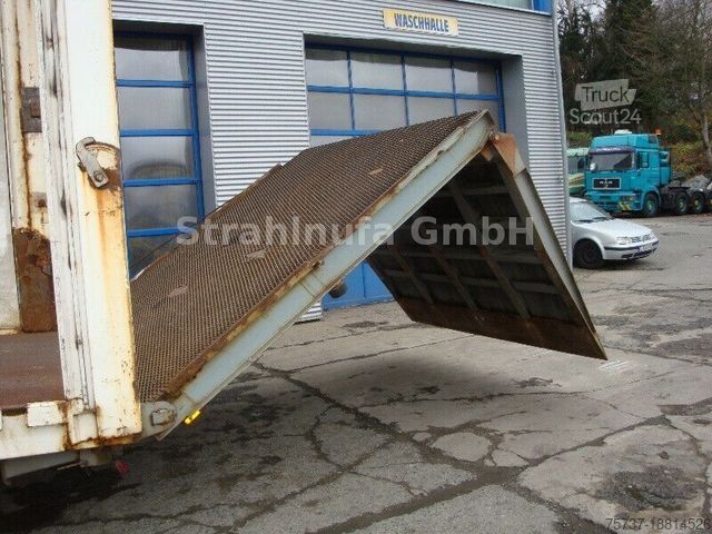 Žemagrindė puspriekabė Leveques SR 3215 2 Achs Tieflader Hydr. Klappe