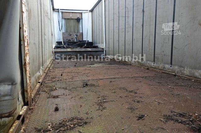 Žemagrindė puspriekabė Leveques SR 3215 2 Achs Tieflader Hydr. Klappe