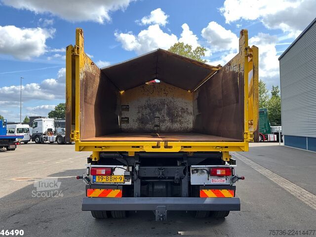 Camião basculante com grua Volvo FMX 410 6x6 Full Steel Manual HMF 14 Tonmeter l...