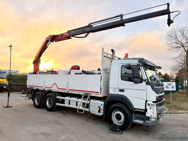 Навантажувальна платформа Volvo FM 420 6x4 BAUSTOFF + KRAN PALFINGER PK18502 SH...