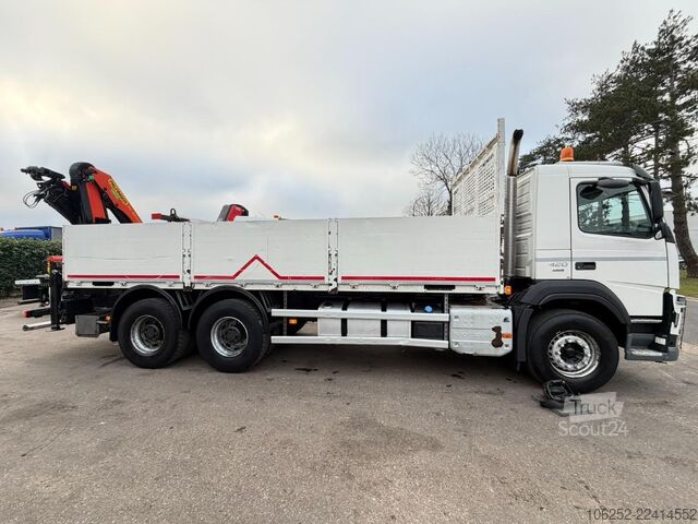 Навантажувальна платформа Volvo FM 420 6x4 BAUSTOFF + KRAN PALFINGER PK18502 SH...
