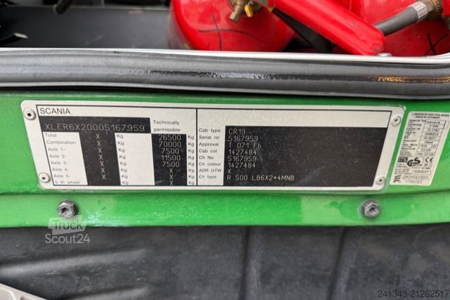 Camion-citerne SCANIA R500 V8 6x2 13'100L