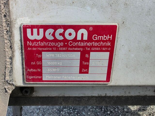 LKW mit Pritsche & Plane Wecon BDF Wechselpritsch /Edscha/Hubdach/Code XL