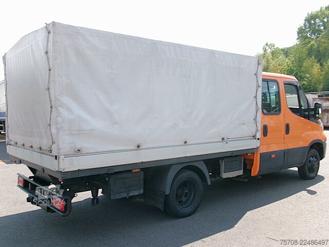 Schuifzeil bestelwagen IVECO Daily 35C17*DoKa*Luft*AHK*Diff*Klima*6 Sitze
