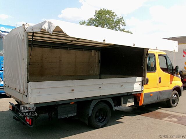 Schuifzeil bestelwagen IVECO Daily 35C17*DoKa*Luft*AHK*Diff*Klima*6 Sitze