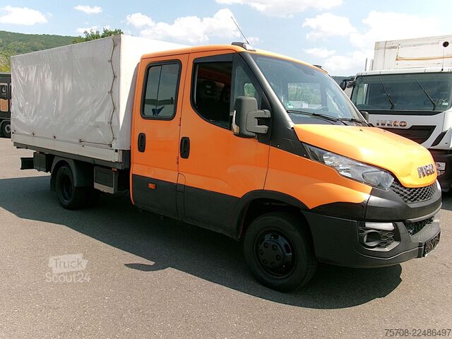 Schuifzeil bestelwagen IVECO Daily 35C17*DoKa*Luft*AHK*Diff*Klima*6 Sitze