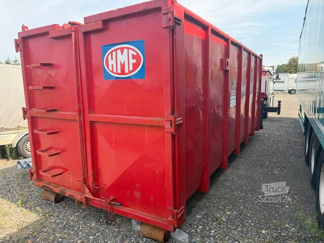 Poluprikolica za izmjenjive sanduke  Abrollcontainer mit HMF Kran