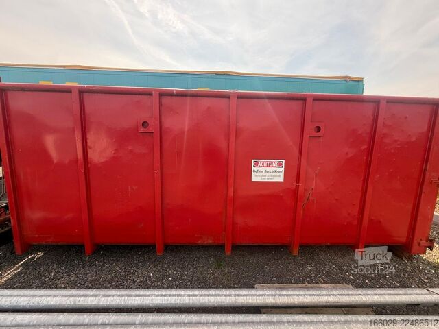 Poluprikolica za izmjenjive sanduke  Abrollcontainer mit HMF Kran