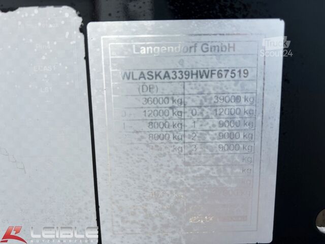 Kiperska poluprikolica LANGENDORF SKA 24/31*24m³ ALU-Mulde*Getreide Scheiber