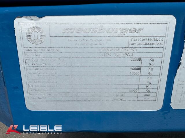 Niski poluprikolica MEUSBURGER MPG-2*hydr. Lenkung*Tiefbett 7100mm*