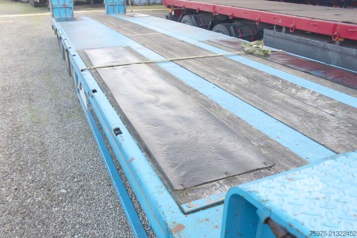 Tieflader-Auflieger für Baumaschinen de angelis pianale carrellone rampe 3 assi usato