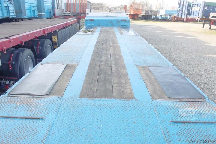 Tieflader-Auflieger für Baumaschinen de angelis pianale carrellone rampe 3 assi usato