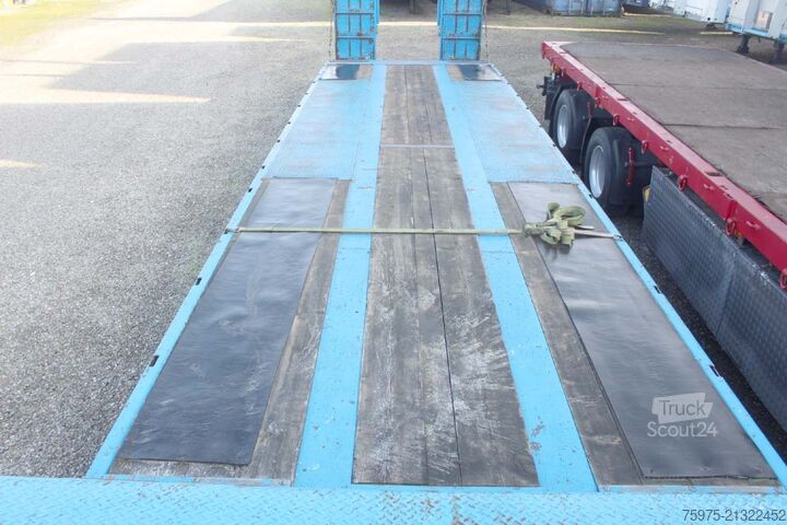 Tieflader-Auflieger für Baumaschinen de angelis pianale carrellone rampe 3 assi usato