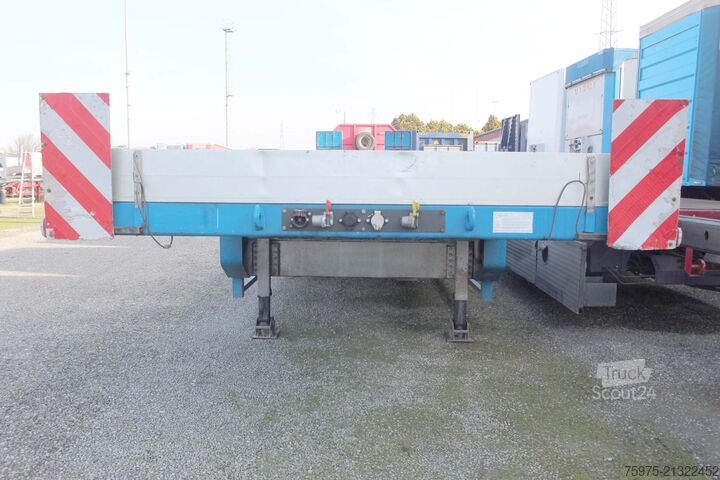 Tieflader-Auflieger für Baumaschinen de angelis pianale carrellone rampe 3 assi usato