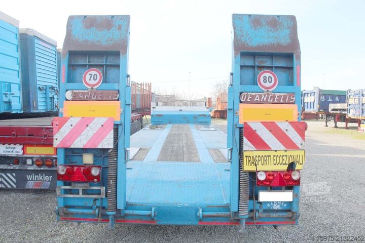 Tieflader-Auflieger für Baumaschinen de angelis pianale carrellone rampe 3 assi usato