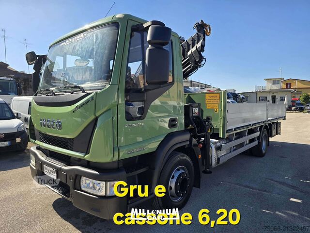 Camion caisson Iveco EUROCARGO 160E25 GRU E CASSONE 2016 EURO