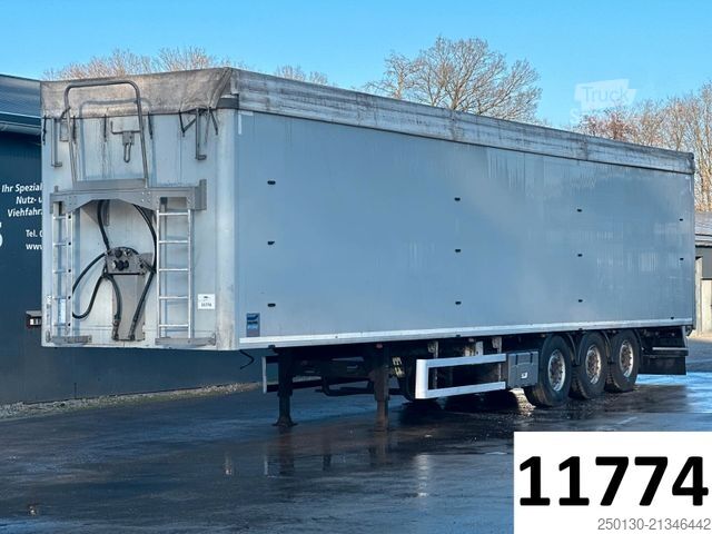 Semirreboque com piso móvel KNAPEN K100 Schubboden mit Liftachse 93m³