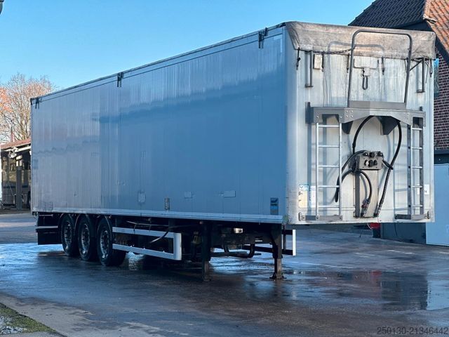 Semirreboque com piso móvel KNAPEN K100 Schubboden mit Liftachse 93m³