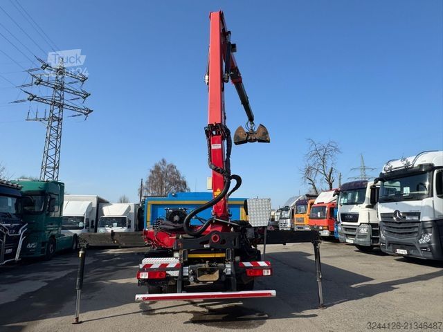 Pašizgāzējs kravas automašīna RENAULT Premium/340DXI/2-Seitenkipper+KRAN+Greifer+Funk/