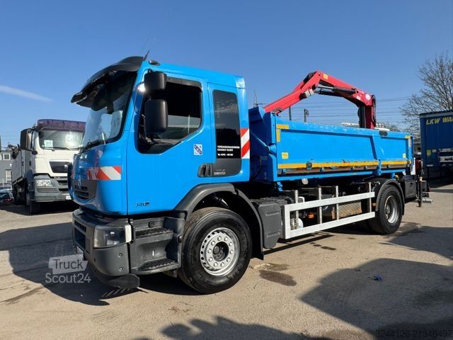 Kravas automašīnai uzstādīts celtnis RENAULT Premium/340DXI/per/HMF1440Z-Kran+Greifer/