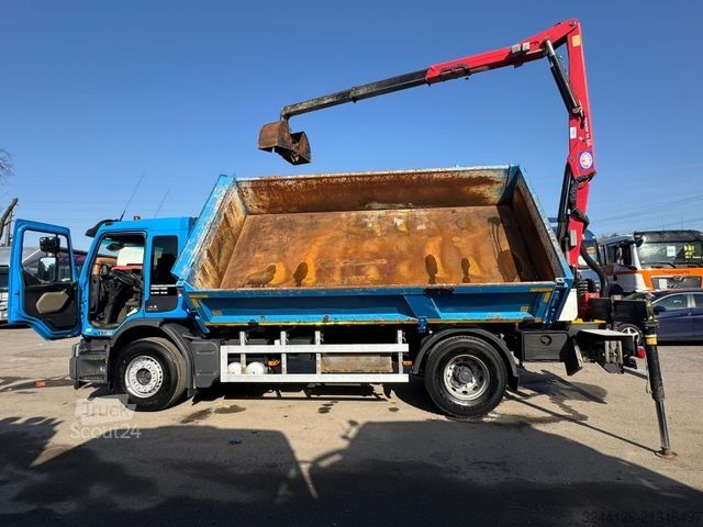 Kravas automašīnai uzstādīts celtnis RENAULT Premium/340DXI/per/HMF1440Z-Kran+Greifer/