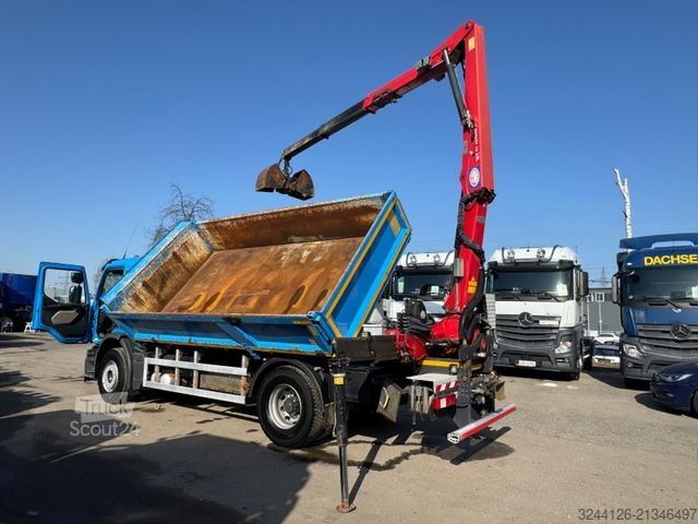 Kravas automašīnai uzstādīts celtnis RENAULT Premium/340DXI/per/HMF1440Z-Kran+Greifer/