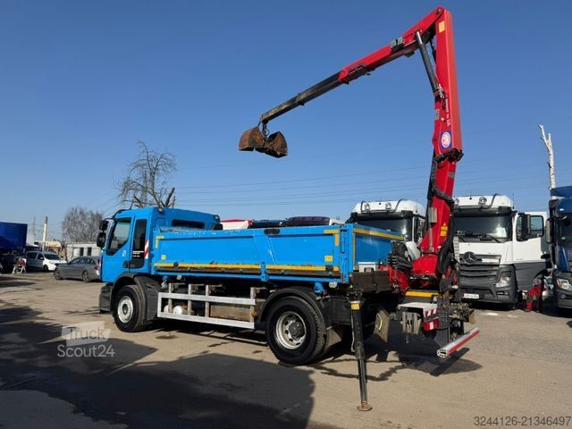 Kravas automašīnai uzstādīts celtnis RENAULT Premium/340DXI/per/HMF1440Z-Kran+Greifer/