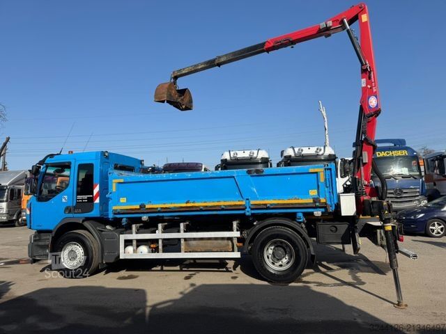 Kravas automašīnai uzstādīts celtnis RENAULT Premium/340DXI/per/HMF1440Z-Kran+Greifer/