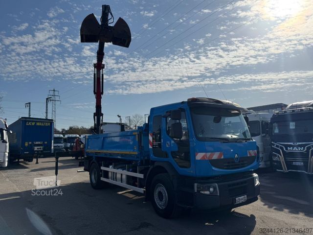 Kravas automašīnai uzstādīts celtnis RENAULT Premium/340DXI/per/HMF1440Z-Kran+Greifer/