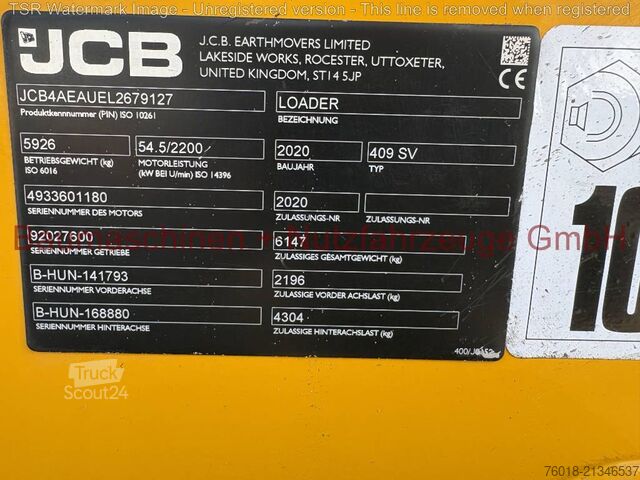Radlader JCB 409 gebraucht Lader Baumaschine