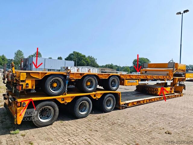 Semi-remorque surbaissée Goldhofer STZ-L3-27/80A 7.2 Meter Extand Powersteering 80...