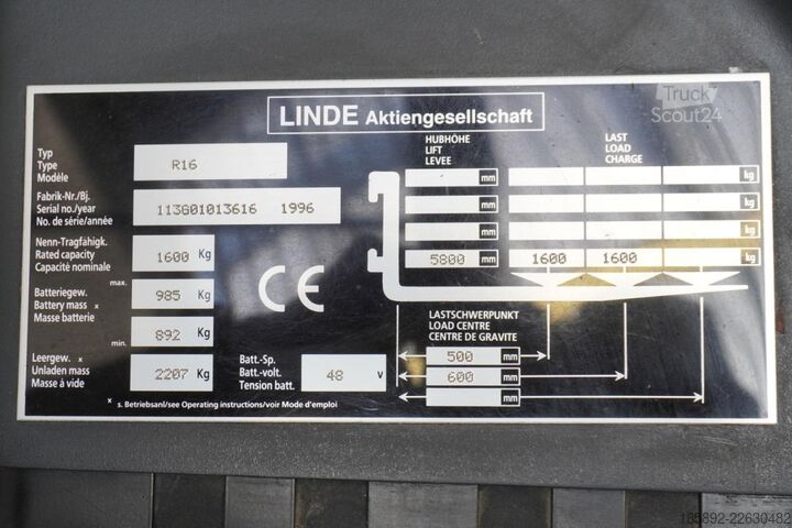 Työsuulake Linde R 16 113