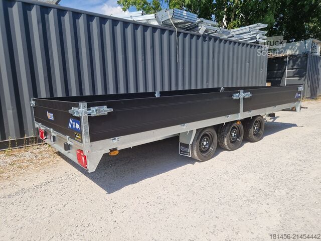 Remorque à voiture Saris heavy duty PL506 204 35 Tridem Pritsche