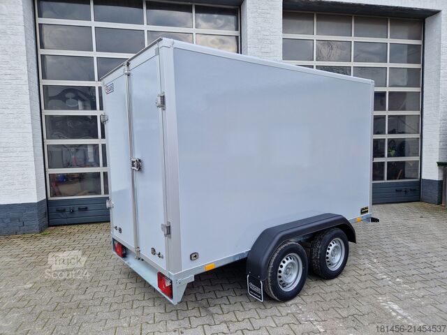 Caisse fermée (ou tôlé) Saris GFK Koffer grau glatte Wände GO 306 154 180 2000 2 Zurrsystem verfügbar