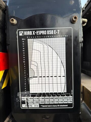 Open laadbak Volvo FH 420 8x4 PRITSCHE + (31m!) KRAN HIAB 858 E-7 ...