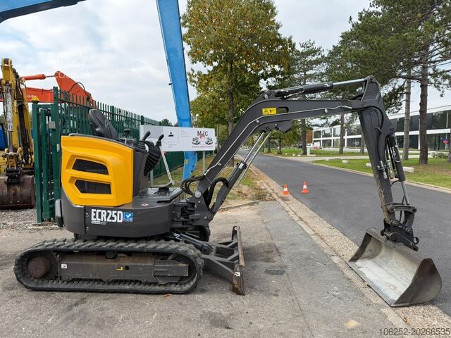 Minibagger Volvo ECR25D 1159 UREN - SLOOP + SORTEERFUNCTIE - EXT...
