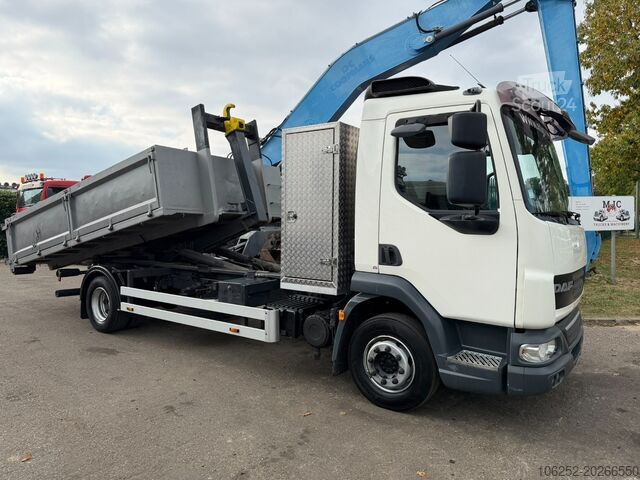 Containertransport (haakarmsysteem) DAF LF 45.180 - 12T - 4x2 HOOKLIFT / HAAKSYTEEM / A...