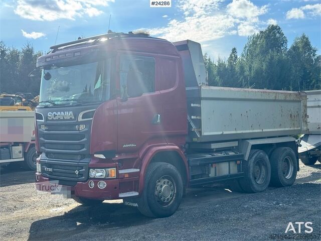 Tipper Scania R730 6x4 Tipper Truck w/ 2015 Nor Slep Triple-Axle