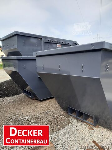 Contentor rolante Decker Containerbau Absetzmulde 10 m³ Asymmetrisch offen