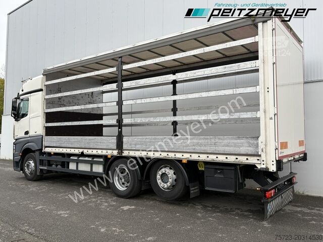 Tenteli düz yataklı kamyon Mercedes-Benz Actros 2545 LL Pritsche, Klima, Standklima, PPC, EU 6