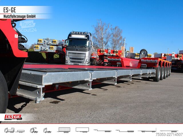Reboque de plataforma rebaixada FAYMONVILLE MAX Trailer 3+5 Tiefbett (Baggerbett)