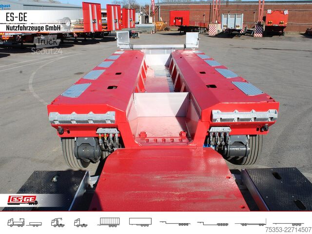 Reboque de plataforma rebaixada FAYMONVILLE MAX Trailer 3+5 Tiefbett (Baggerbett)