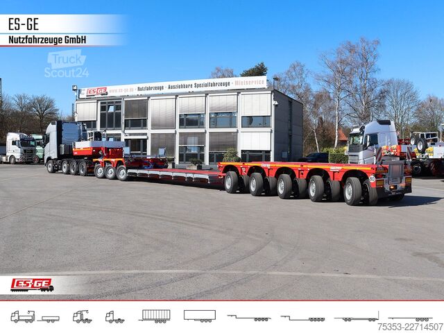 Reboque de plataforma rebaixada FAYMONVILLE MAX Trailer 3+5 Tiefbett (Baggerbett)