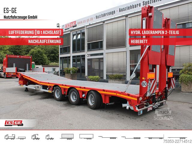 Lavbygd semitrailer FAYMONVILLE Multimax Plus Satteltieflader Hebebett