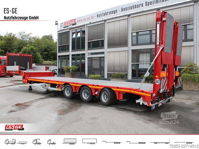 Lavbygd semitrailer FAYMONVILLE Multimax Plus Satteltieflader Hebebett