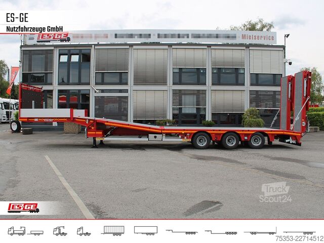 Lavbygd semitrailer FAYMONVILLE Multimax Plus Satteltieflader Hebebett