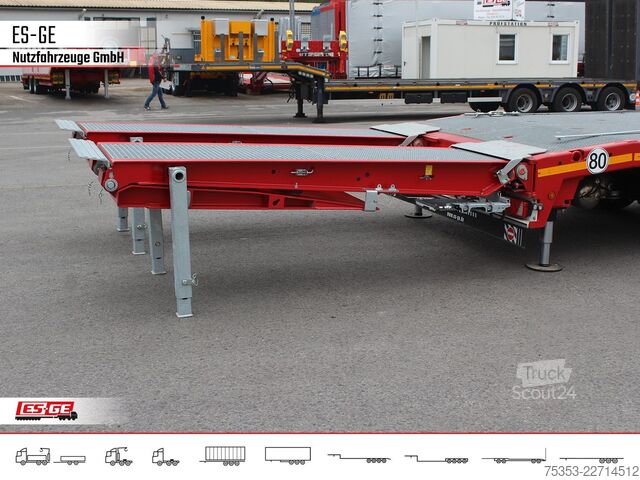 Lavbygd semitrailer FAYMONVILLE Multimax Plus Satteltieflader Hebebett