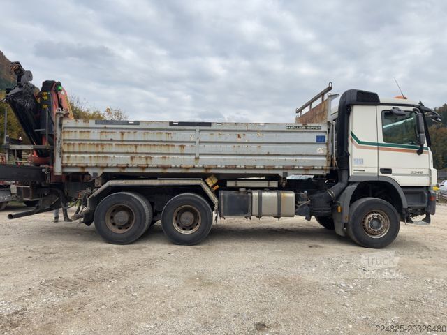Tre-sidet tipbil MERCEDES-BENZ Actros 3346 6X4 BB 3.Skipper PK23001 *2013*